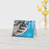 Carte Piscine De Vacances (Fleur jaune)