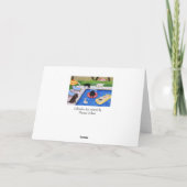 Carte Piscine Party labradors peinture (Dos)