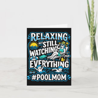 Carte Piscine pour hommes maman nageant maman nageuse ma