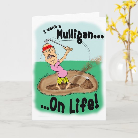 Carte Pissé De Golfer (Fleur jaune)