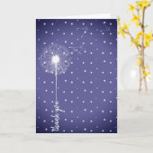 Carte pissenlit blanc merci (Fleur jaune)