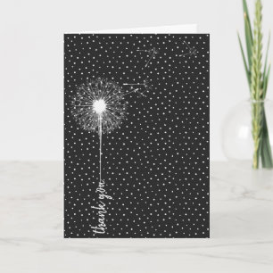 Carte pissenlit blanc pour ami