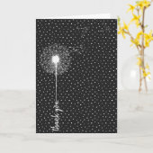 Carte pissenlit blanc pour ami (Fleur jaune)