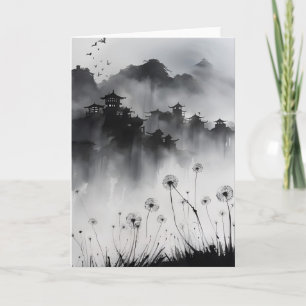 Carte Pissenlit - Fleurs aquarelles