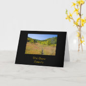 Carte Piste d'automne (Fleur jaune)