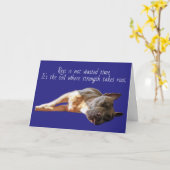 Carte Pit Bull endormi (Fleur jaune)