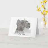 Carte Pit Bull Get Well Card (Fleur jaune)