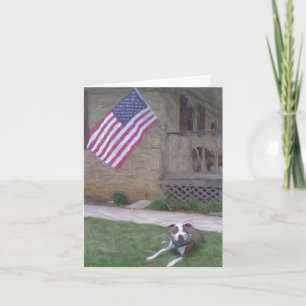 Carte Pit Bull Terrier Notecard