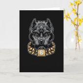 Carte Pitbull (Fleur jaune)
