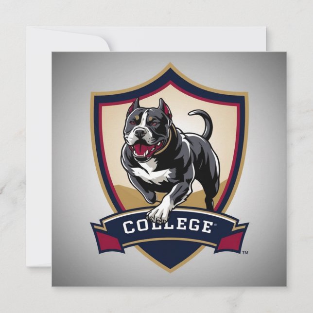Carte Pitbull à l'université : Logo (Devant)