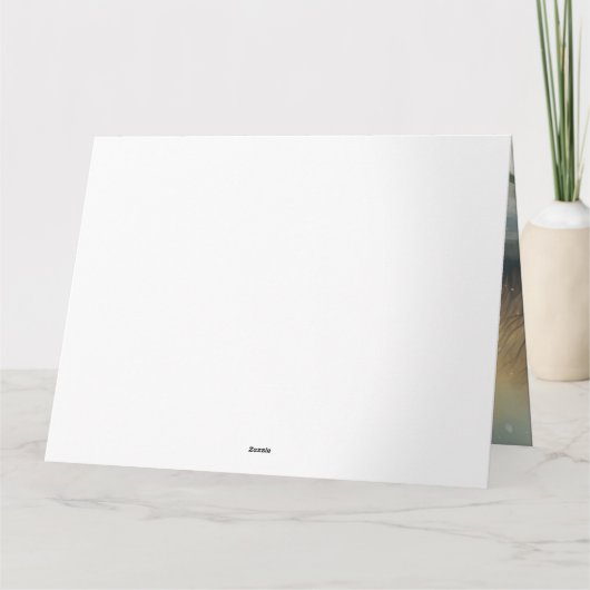 Carte Pitbull Chien dans Noël de neige (Dos)