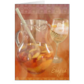 Carte Pitcher de Peach Sangria (Devant)