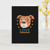 Carte Pitt Dad American Pit Bull Terrier (Fleur jaune)