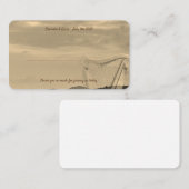 Carte Pittoresque Mariage avec harpe irlandaise (Devant / Derrière)