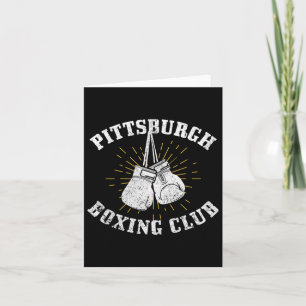 Carte Pittsburgh Boxing Club Gants de boxe en état de dé