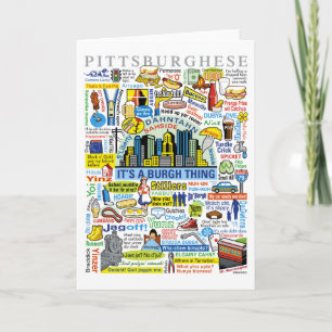 Carte Pittsburgh Language Fun Pittsburghese