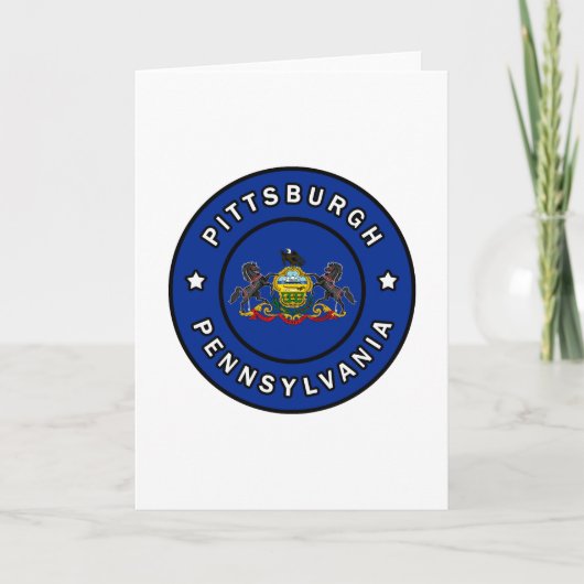 Carte Pittsburgh Pennsylvanie (Devant)