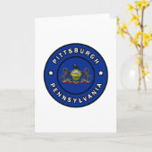 Carte Pittsburgh Pennsylvanie (Fleur jaune)