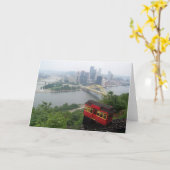 Carte Pittsburgh Skyline (Fleur jaune)