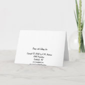 Carte Pivoine avec la fan se pliante (Dos)