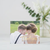 Carte PixDezine Faux Or Merci (Debout devant)