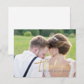 Carte PixDezine Faux Or Merci (Devant / Derrière)