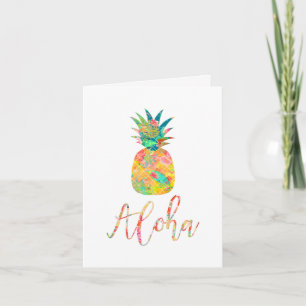 Carte PixDezines Aloha Pineapples/DO-IT-YOURSELF arrière