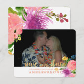 Carte PixDezines Aquarelle Florale/Ranunculus (Devant / Derrière)