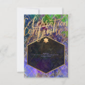 Carte PixDezines Galaxy Réception Abstraite Mitzvah (Dos)