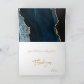 Carte PixDezines H2 Ardoise Bleue Agate Mitzvah ✡ Merci (Intérieur)