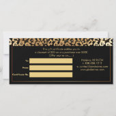 Carte PixDezines Leopard/Faux Gold/Gift Certificate (Dos)