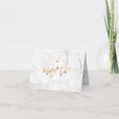 Carte PixDezines Mazel Tov, Marble+Faux Gold (Devant)
