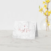 Carte PixDezines Mazel Tov, Marble+Faux Rose Gold (Fleur jaune)