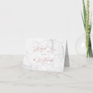 Carte PixDezines Mazel Tov, Marble+Faux Rose Gold