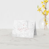 Carte PixDezines Mazel Tov, Marble+ Script rose (Fleur jaune)