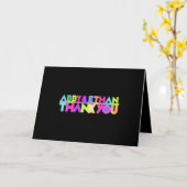 Carte PixDezines Neon Lights Bat mitzvah Merci Invit (Fleur jaune)