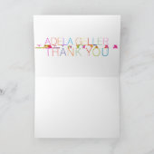 Carte PixDezines Neons Typographie Bar Mitzvah Merci (Intérieur)