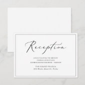 Carte PixDezines Réception de script moderne et élégant (Devant / Derrière)