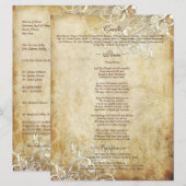 Carte PixDezines tourbillons de crème vintage (Devant / Derrière)