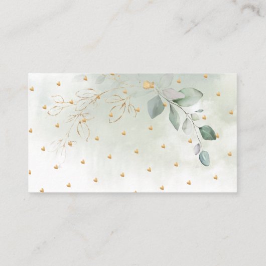 Carte PixDezines Watercolor Eucalyptus Wreath Plac (Dos)