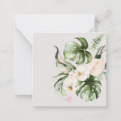 Carte PixDezines Watercolor Tropical Jungle Note C (Dos)