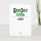 Carte Pixel Art Disc Golf Anniversaire pour lui (Dos)