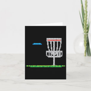 Carte Pixel Disque Golf Frisbee Golfer Frolf Hommes Garç