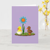 Carte Pixel Flower Friends Mignonne (Fleur jaune)