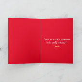 Carte Pixel Jeu Rouge et Jaune Trex Anniversaire (Intérieur)