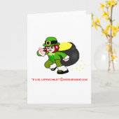 Carte Pixel Leprechaun Card 1 (Fleur jaune)