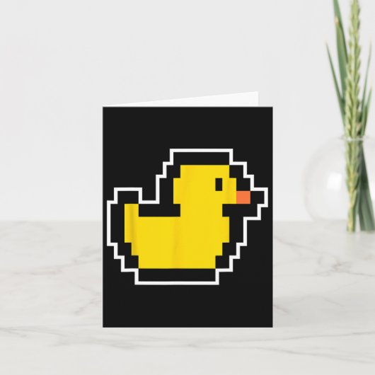 Carte Pixel Little Duck 80s Vidéo Jeu Costume Halloween (Devant)
