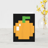 Carte Pixel Orange Rétro Arcade Jeu Vidéo Halloween des  (Fleur jaune)