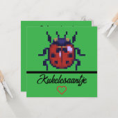 Carte Pixelart moelleux (Devant/Arrière en situation)