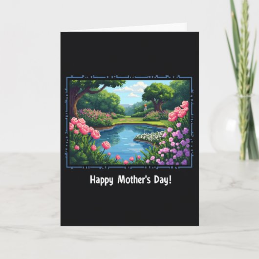 Carte pixelisée pour la fête des Mères (Devant)